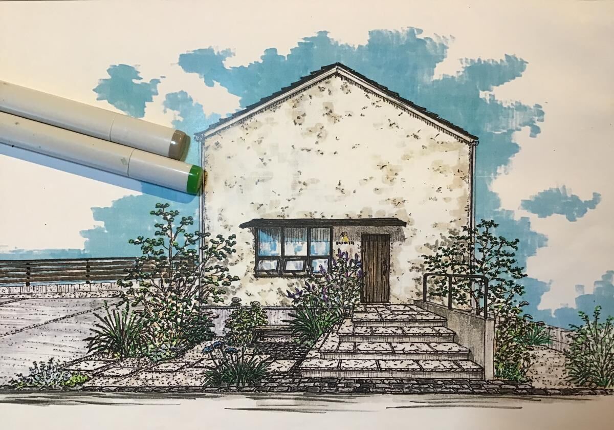 イメージを共有するための手描き図面